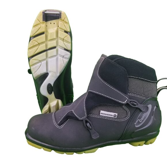 ✅Rossignol Mens BLACK Cross Country Ski Boots CRACKED BOTTOMS/SOLES DISPLAY ONLY - Picture 2 of 15